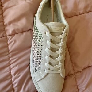 Kurt Geiger Cream Sneakers with Colorful Studs
